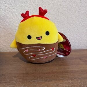 Squishmallow Chandler the Chocolate Dipped Shark 5" Valentine's Day Squad Plush